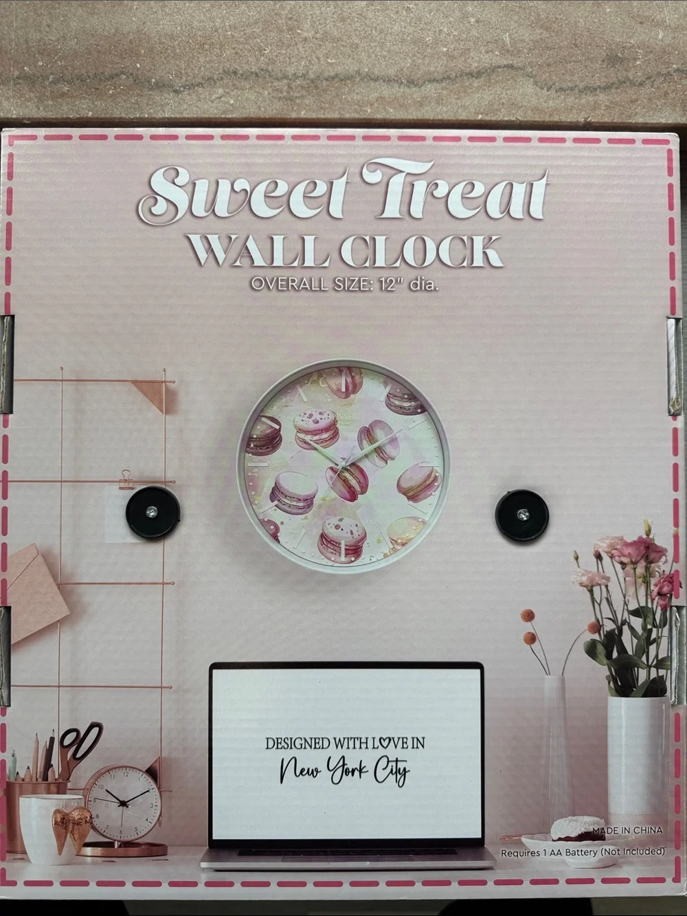 🆕🍦🕚Sweet Treat Ice Cream Wall Clock – 12”